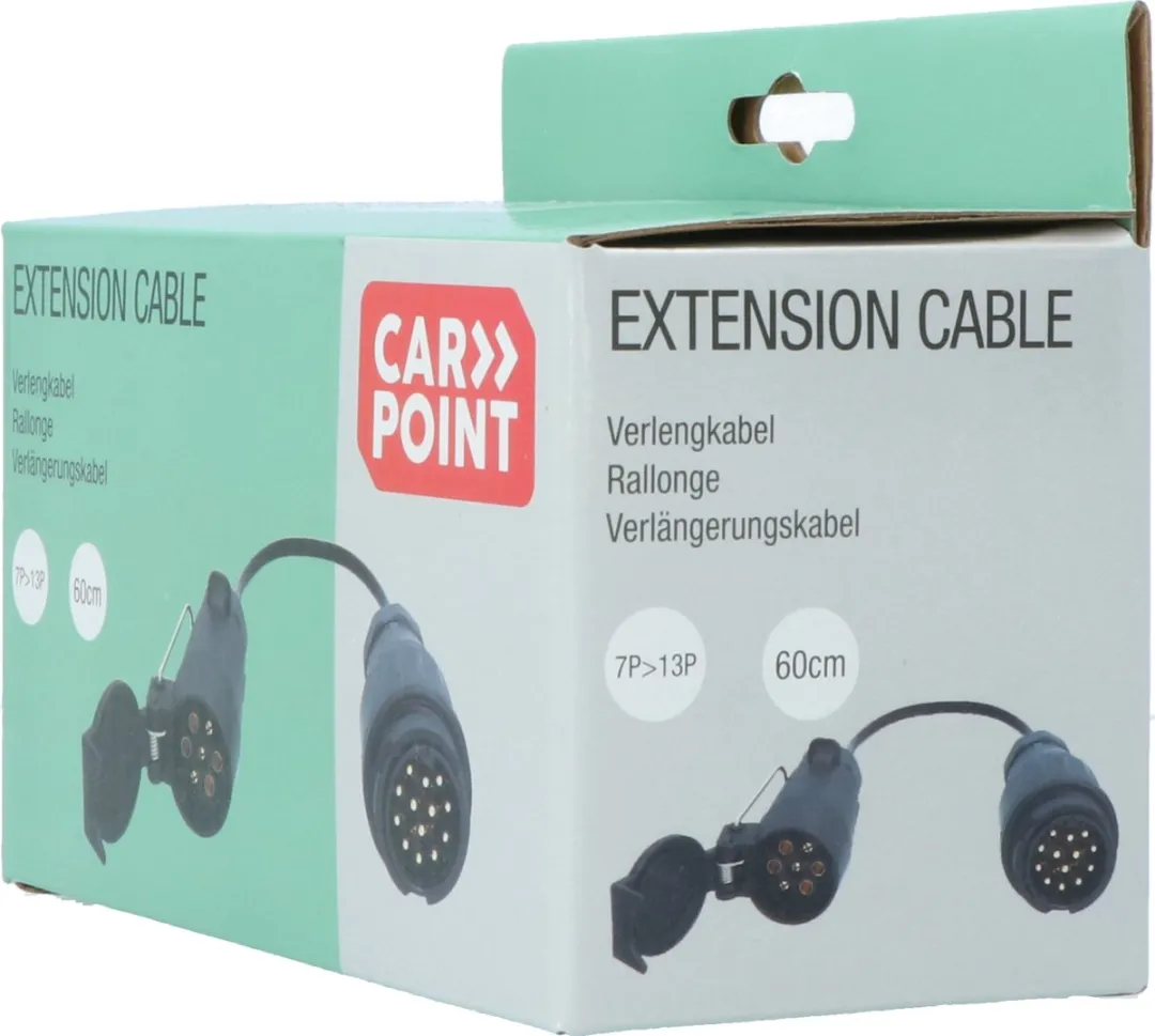 Carpoint Trailer Verlengkabel 13P naar 7P - 60cm - 7-aders 0,5mm²