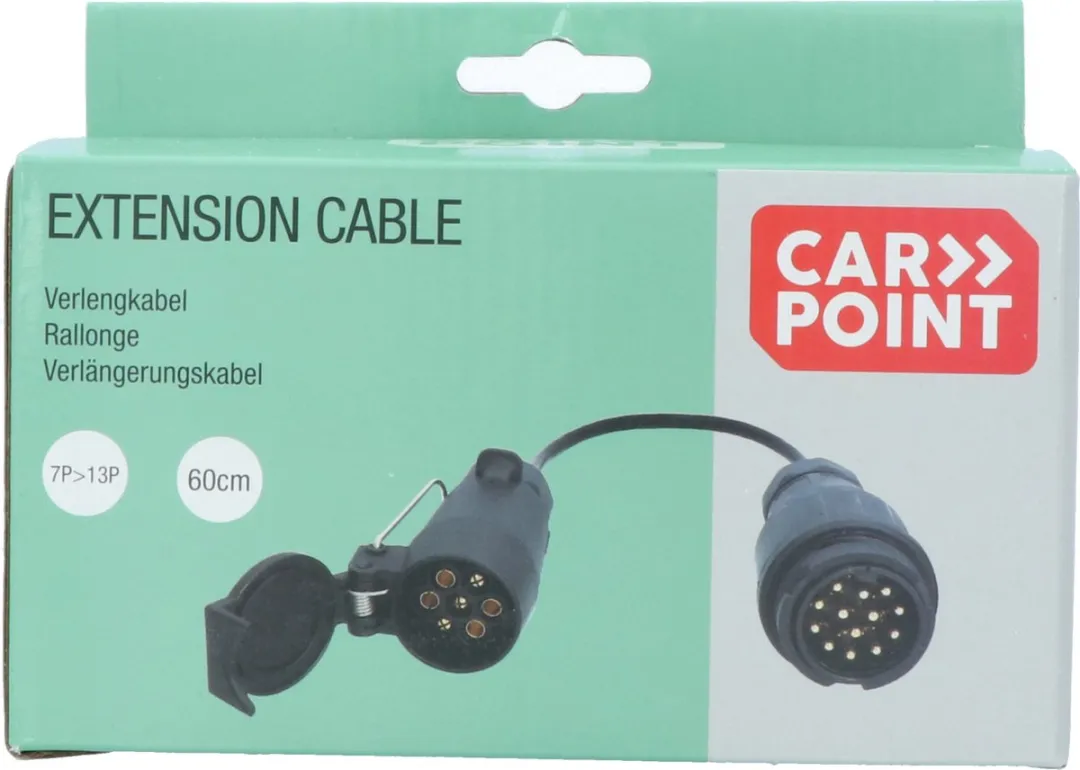 Carpoint Trailer Verlengkabel 13P naar 7P - 60cm - 7-aders 0,5mm²
