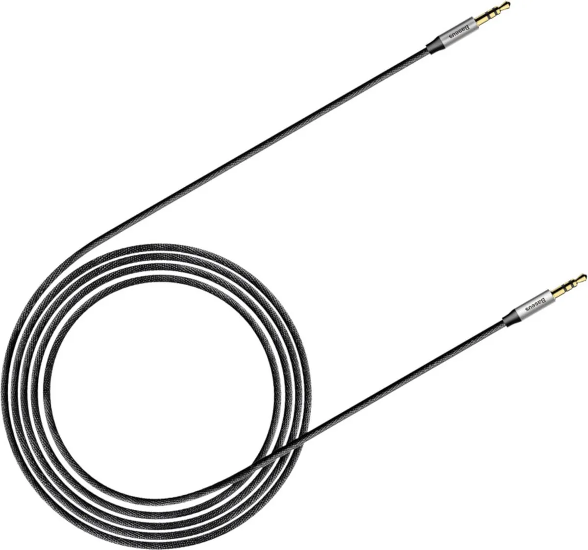 Baseus M30 Jack naar Jack Audiokabel 1.5m - Zwart
