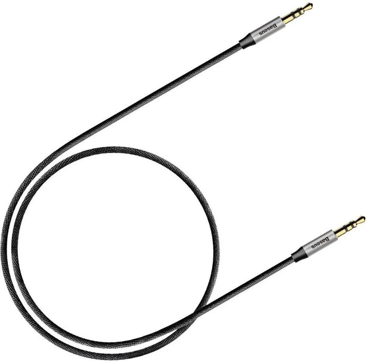 Baseus M30 Jack naar Jack Audiokabel 1.5m - Zwart