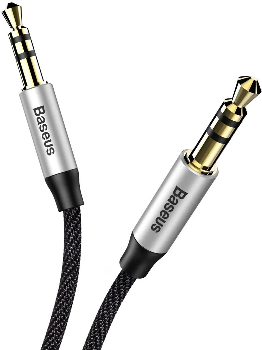 Baseus M30 Jack naar Jack Audiokabel 1.5m - Zwart
