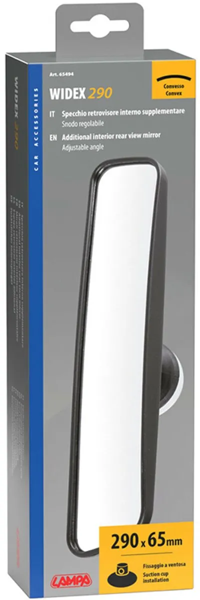 Lampa Windex Groothoekspiegel 290x65mm - Zwart