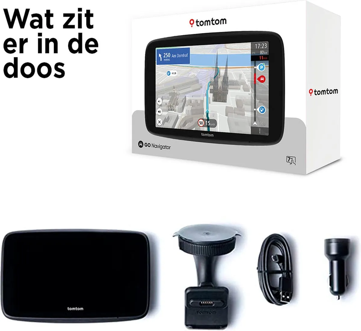 TomTom GO Navigator 7 (2nd GEN) Autonavigatie - Europa - Zwart - afbeelding 6 van 6
