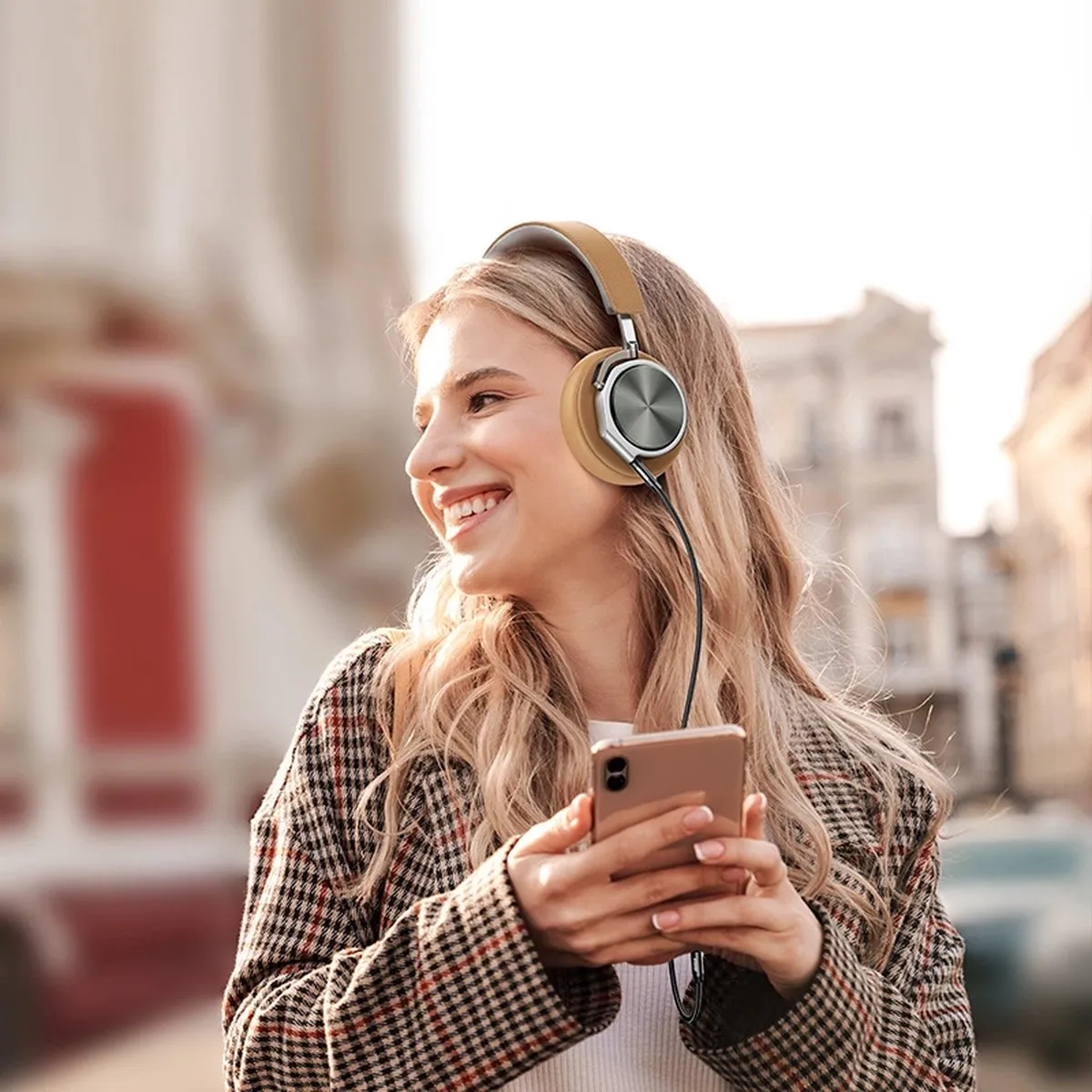 Ugreen AUX Audiokabel 3,5mm Haakse Stekker - 2m - Blauw