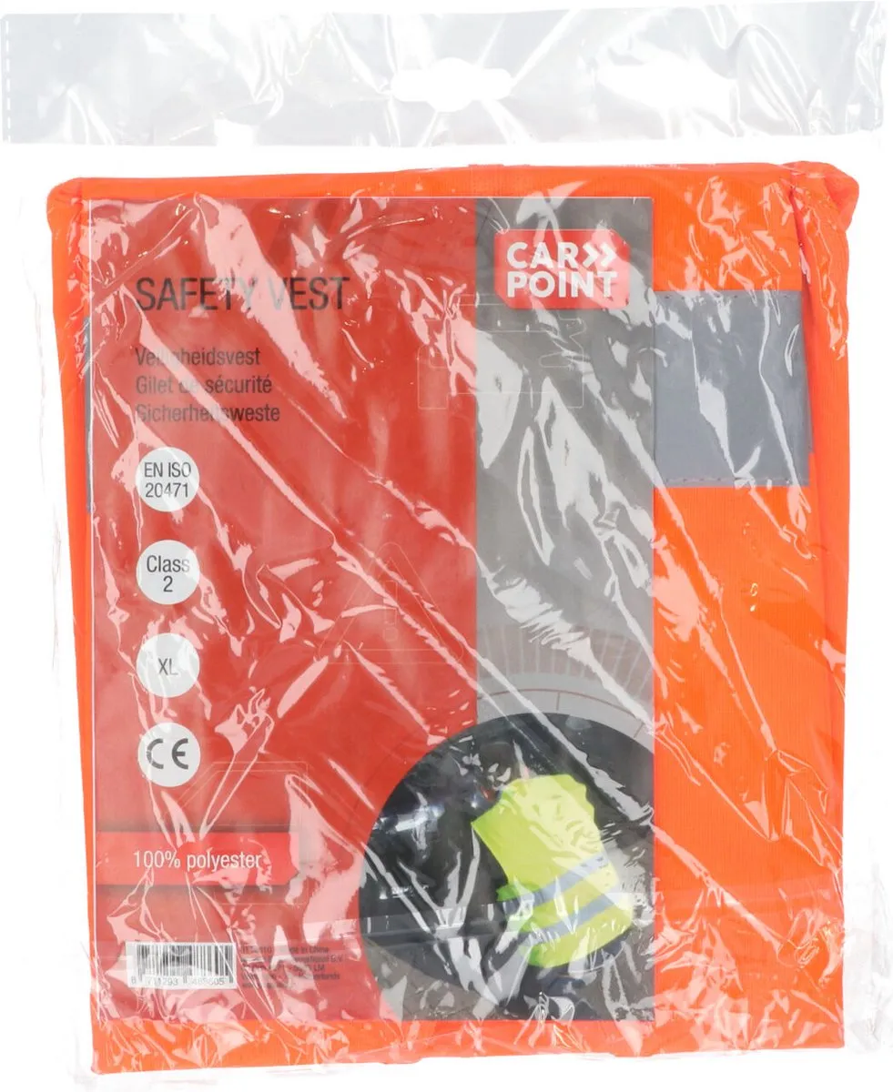 Carpoint Veiligheidsvest XL - Oranje - EN ISO 20471