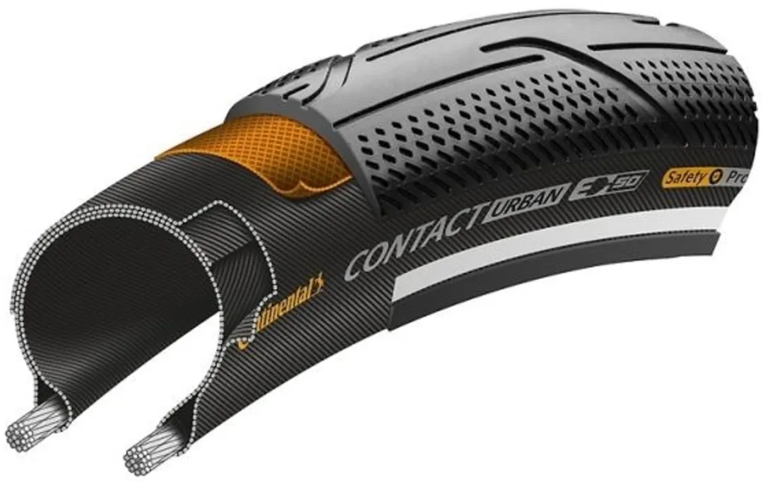 Continental Contact Urban 28x1.60 Buitenband - 42-622mm Zwart met reflectie