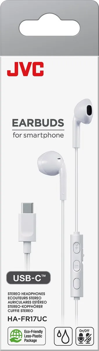 JVC HA-FR17UC In-Ear USB-C Headset - Wit