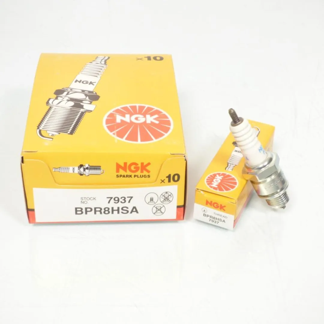 NGK BPR8HSA Bougie Scooter Aprilia 50 SR 2000-2003 - Wit
