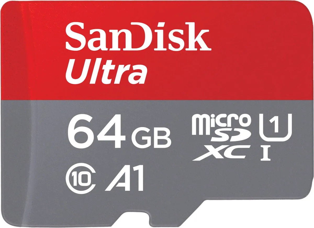 SanDisk Ultra MicroSDXC 64GB UHS-I A1 - met adapter