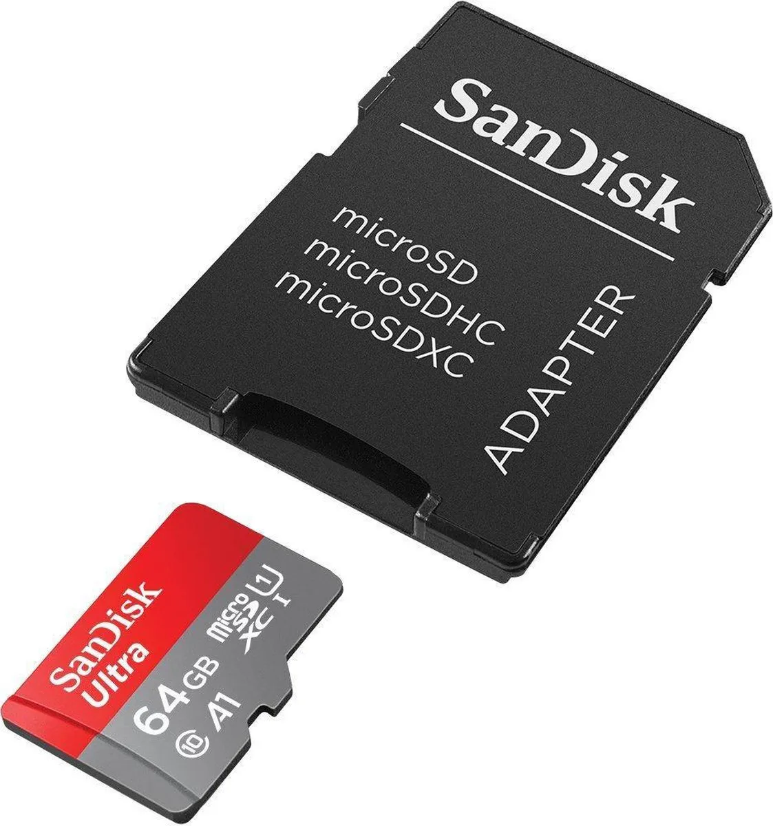 SanDisk Ultra MicroSDXC 64GB UHS-I A1 - met adapter