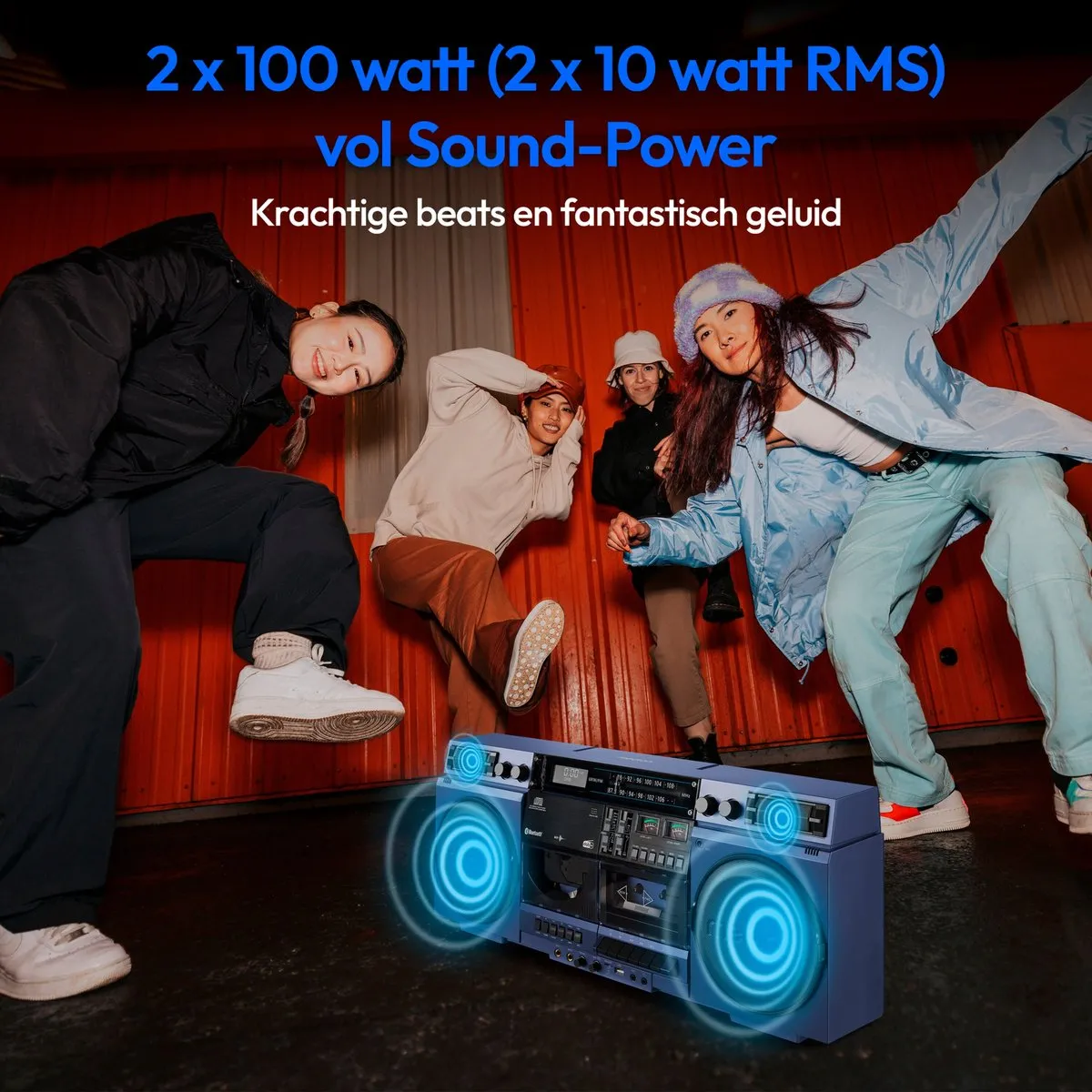 Medion MD44538 Cassetterecorder - 20W - Zwart - afbeelding 6 van 6