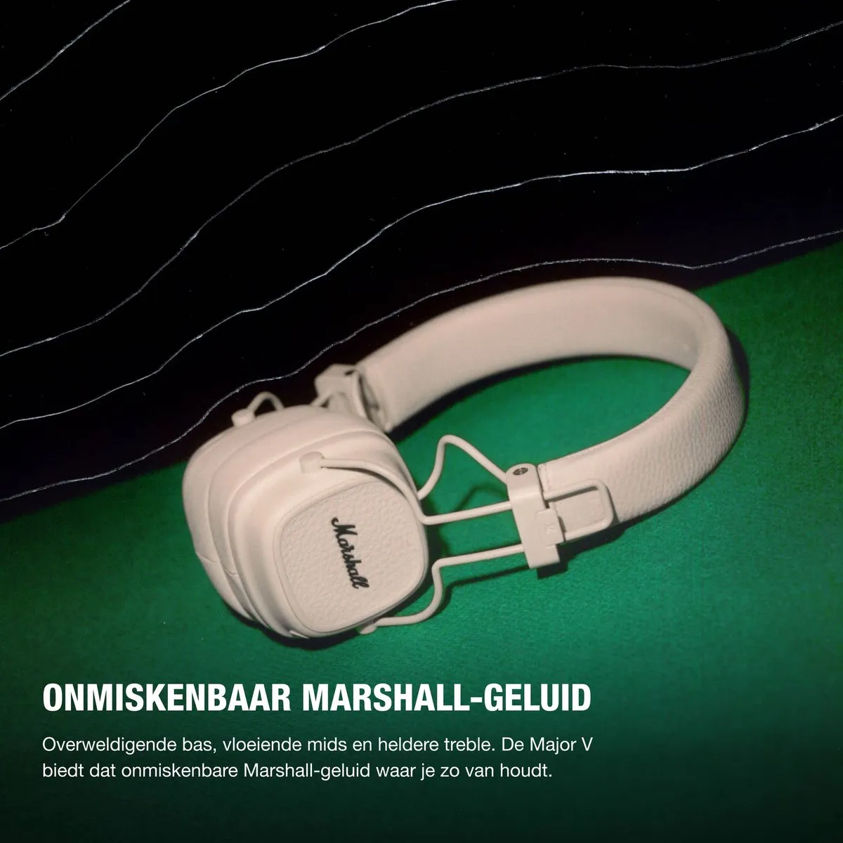 Marshall Major V 228158 On-Ear Bluetooth Koptelefoon - Cream - afbeelding 6 van 6
