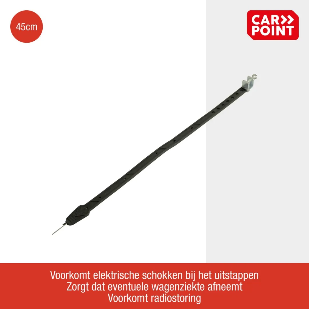 Carpoint Anti-Statische Strip Auto 45cm - Zwart