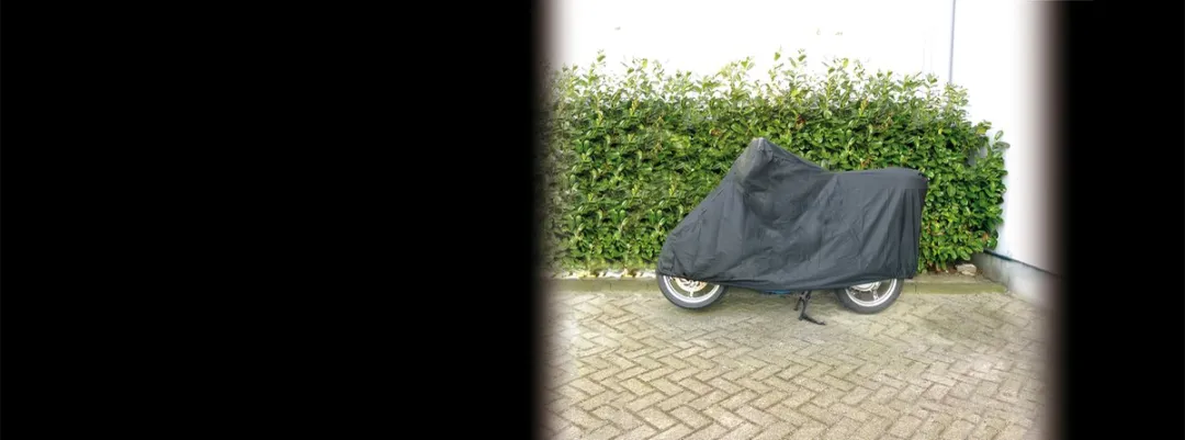 Carpoint Scooterhoes M 203x89x120cm - Zwart