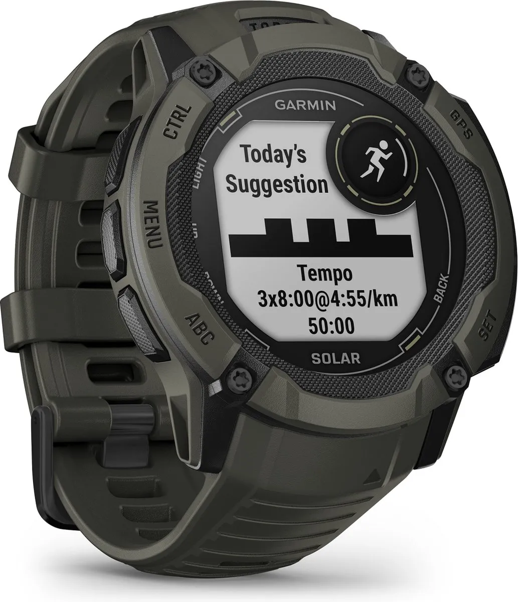 Garmin Instinct 2X Solar Smartwatch - Moss