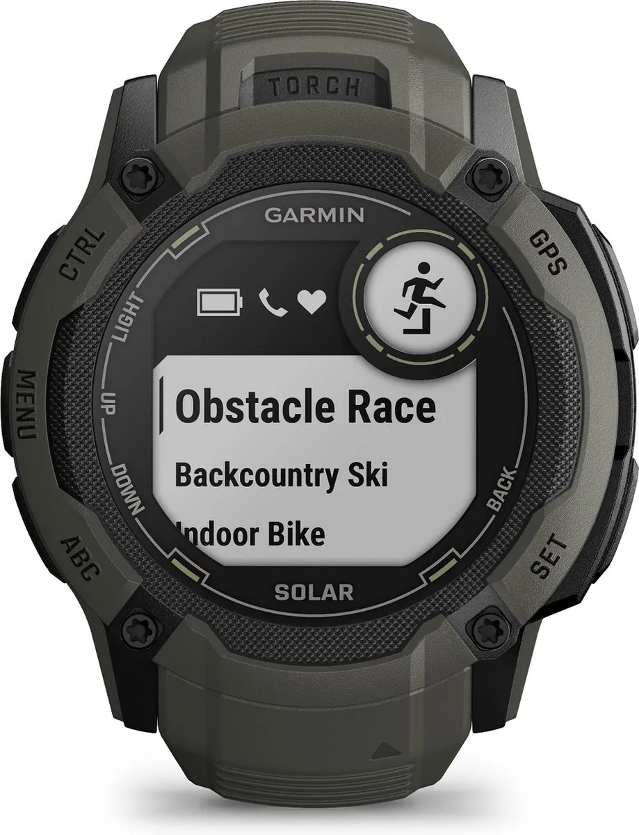 Garmin Instinct 2X Solar Smartwatch - Moss