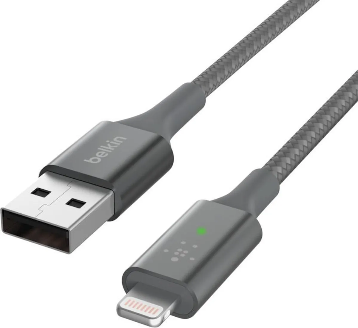Belkin Boost-Up Charge CAA007bt04GR Telefoniekabel - USB-A naar Lightning - Grijs