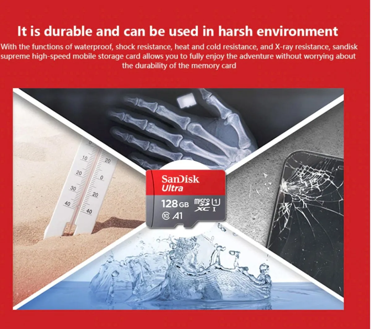 SanDisk Ultra Micro SDXC 128GB - UHS-I A1 - met adapter