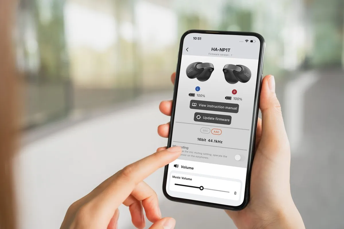 JVC HA-NP1T-W-U Bluetooth Nearphone - Wit