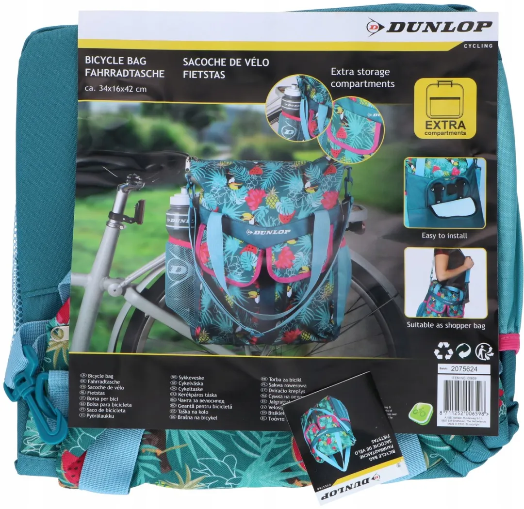 Dunlop Dames Fietstas 20L - Blauw - afbeelding 2 van 5