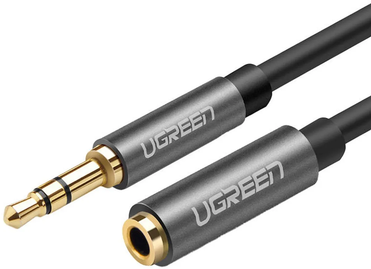 UGREEN 3.5mm Audio Jack Verlengkabel 150cm - Zwart