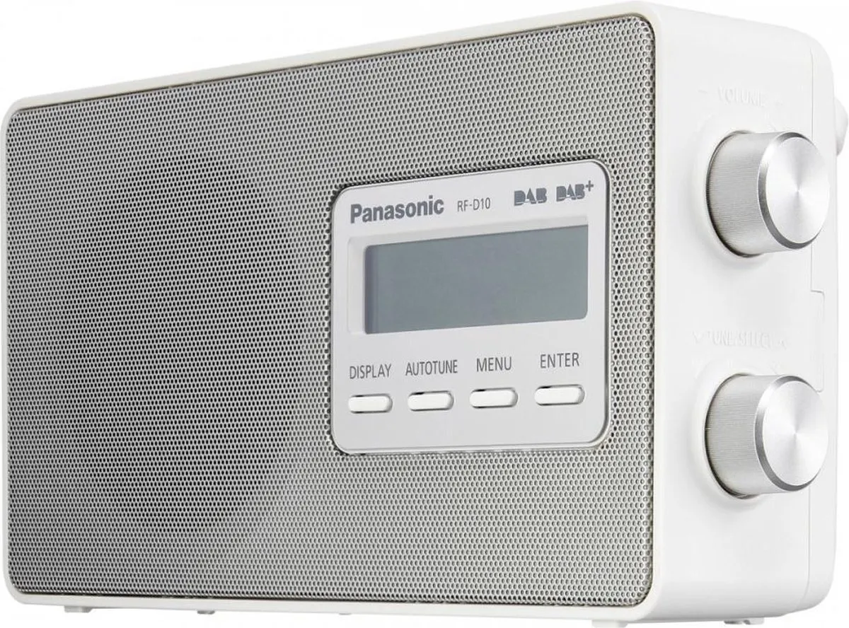 Panasonic D10EG-W DAB+ Radio - Wit - afbeelding 6 van 6