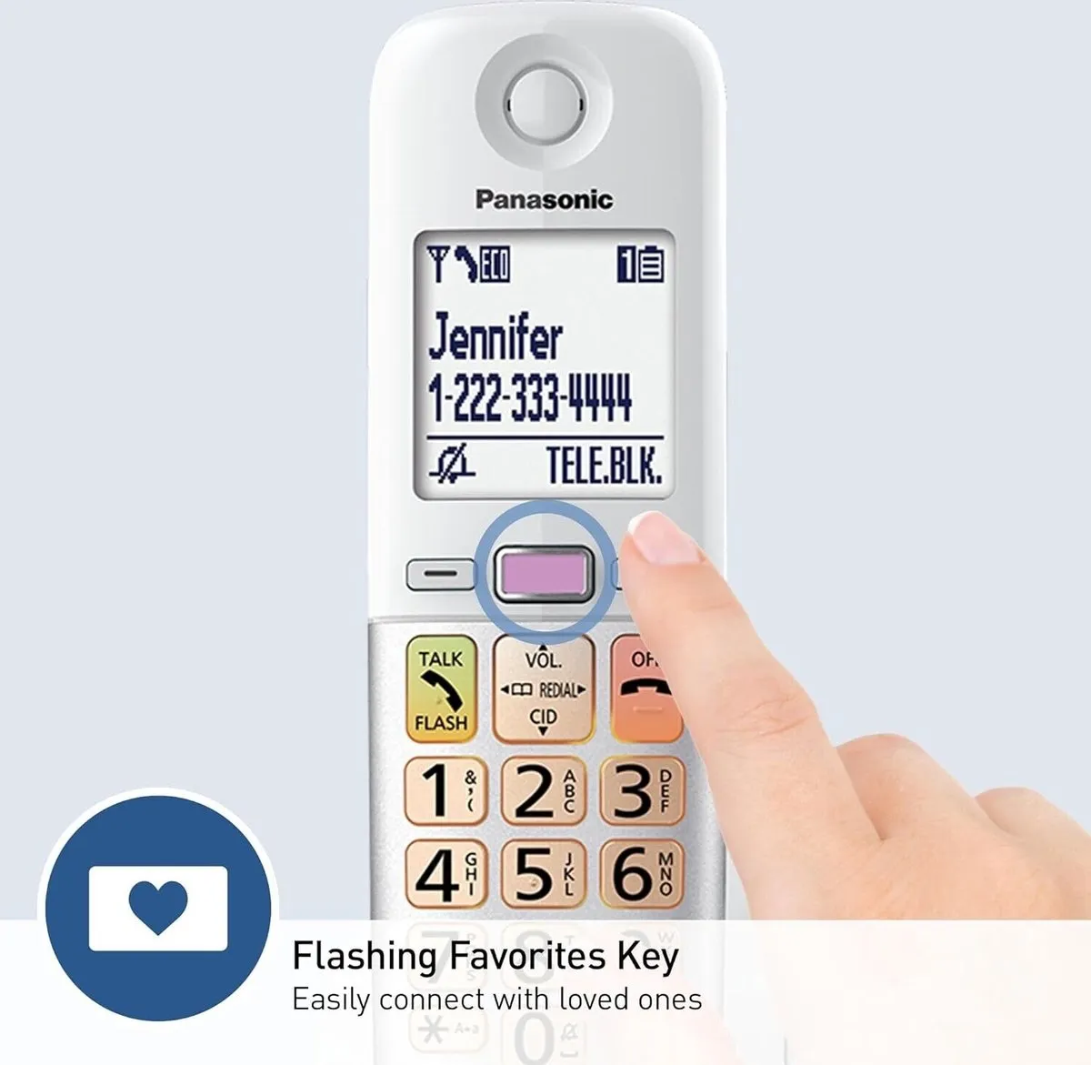 Panasonic KX-TGU432EXW Telefoon - 2 Handsets Wit/Zilver
