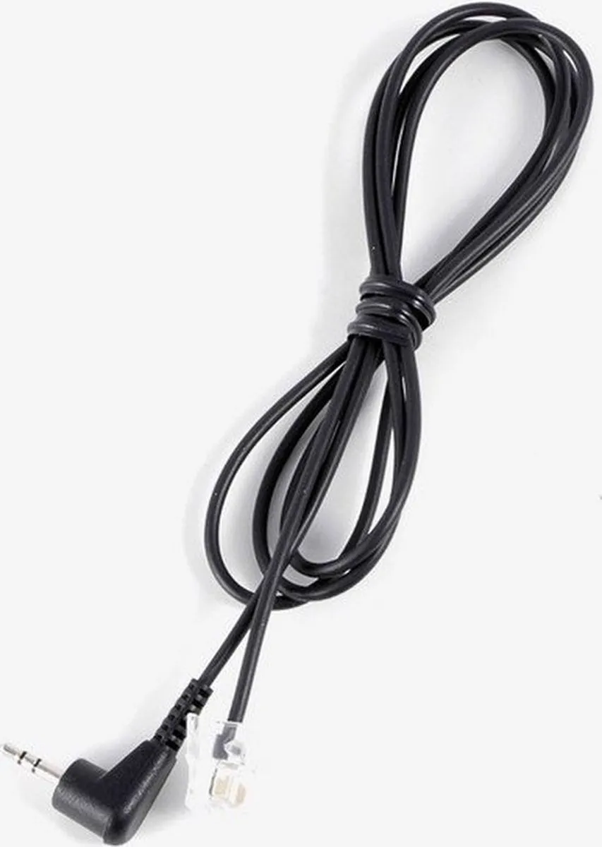 Jabra 8800-00-75 Telefoonkabel RJ10 naar 2x 5mm Jack - 1m - Zwart