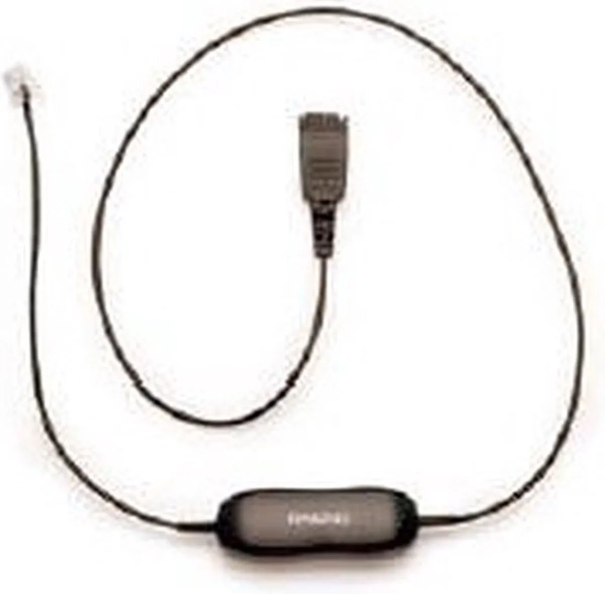 Jabra 8800-00-75 Telefoonkabel RJ10 naar 2x 5mm Jack - 1m - Zwart