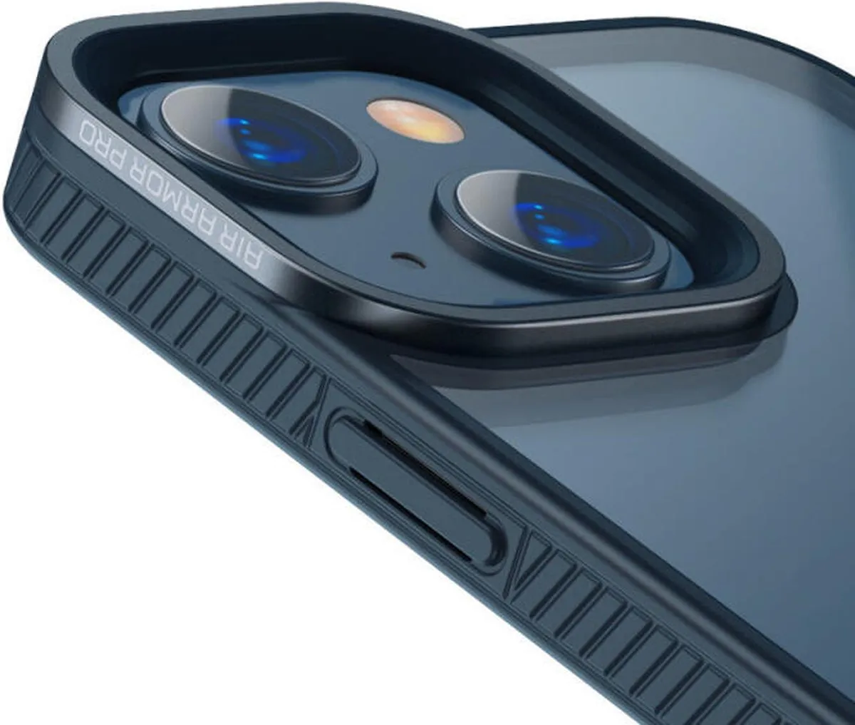 Baseus Hoesje iPhone 13 TPU Transparant Blauw - afbeelding 6 van 6