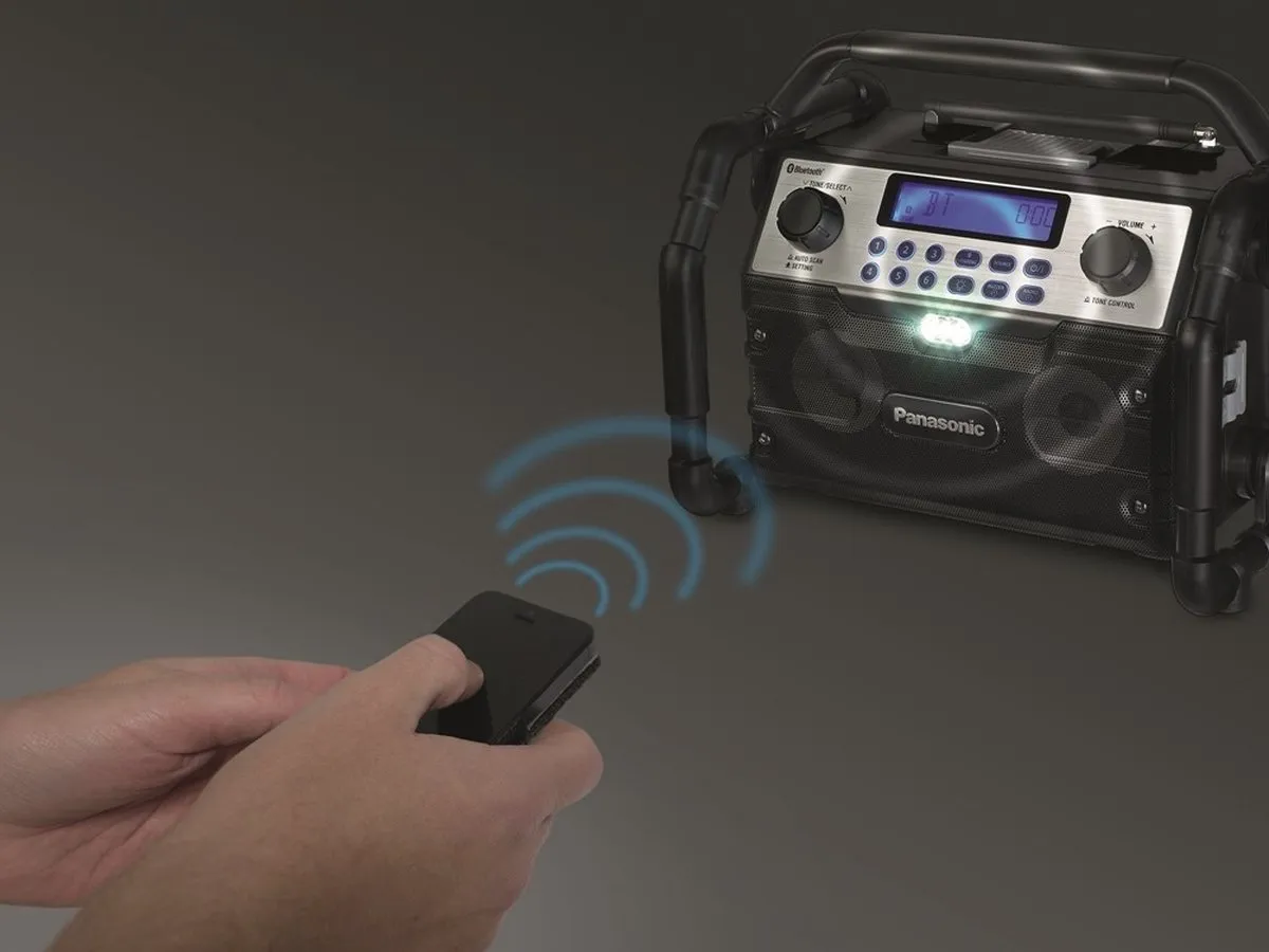 Panasonic EY37A2 Bouwradio - Bluetooth - 9W - Zwart