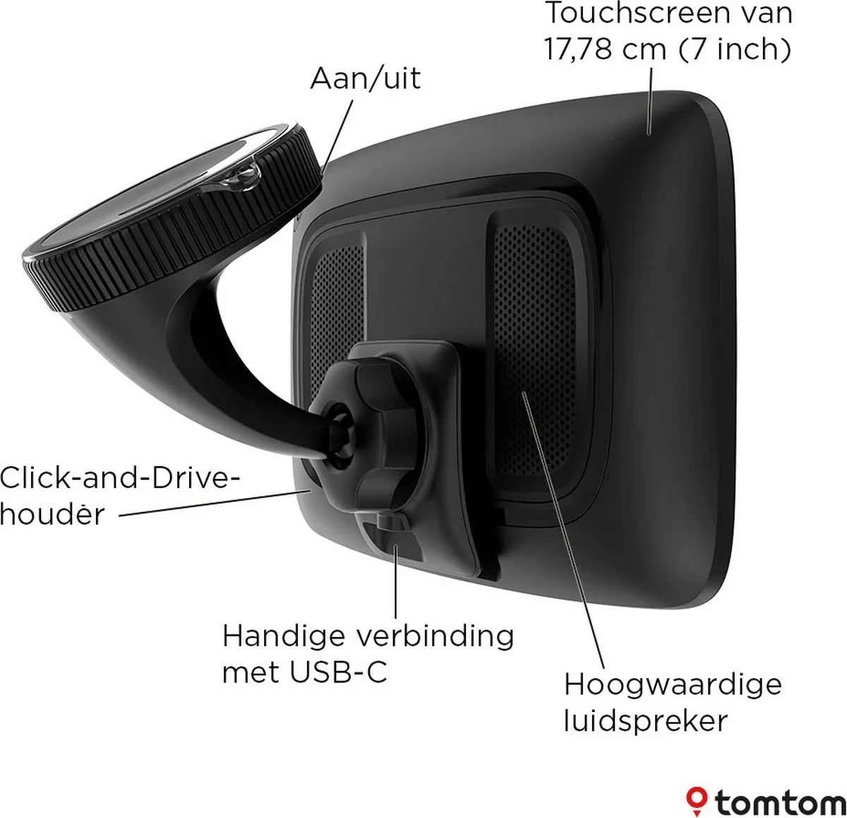 TomTom GO Camper Max 1YD7.002.31 Navigatiesysteem - Premium Pack - Zwart