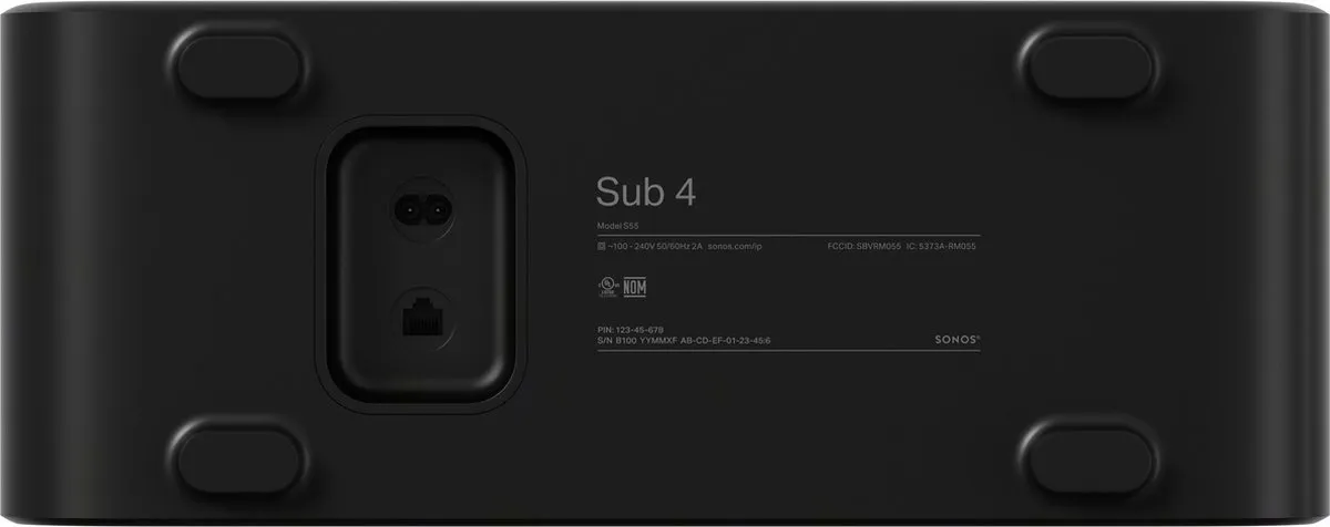 Sonos Sub 4 SUBG4EU1BLK Actieve Subwoofer - Zwart - afbeelding 6 van 6