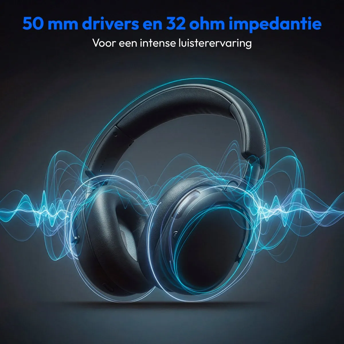 Medion HX-1 Pro Over-Ear Koptelefoon - ANC - IPX4 - Antraciet - afbeelding 6 van 6