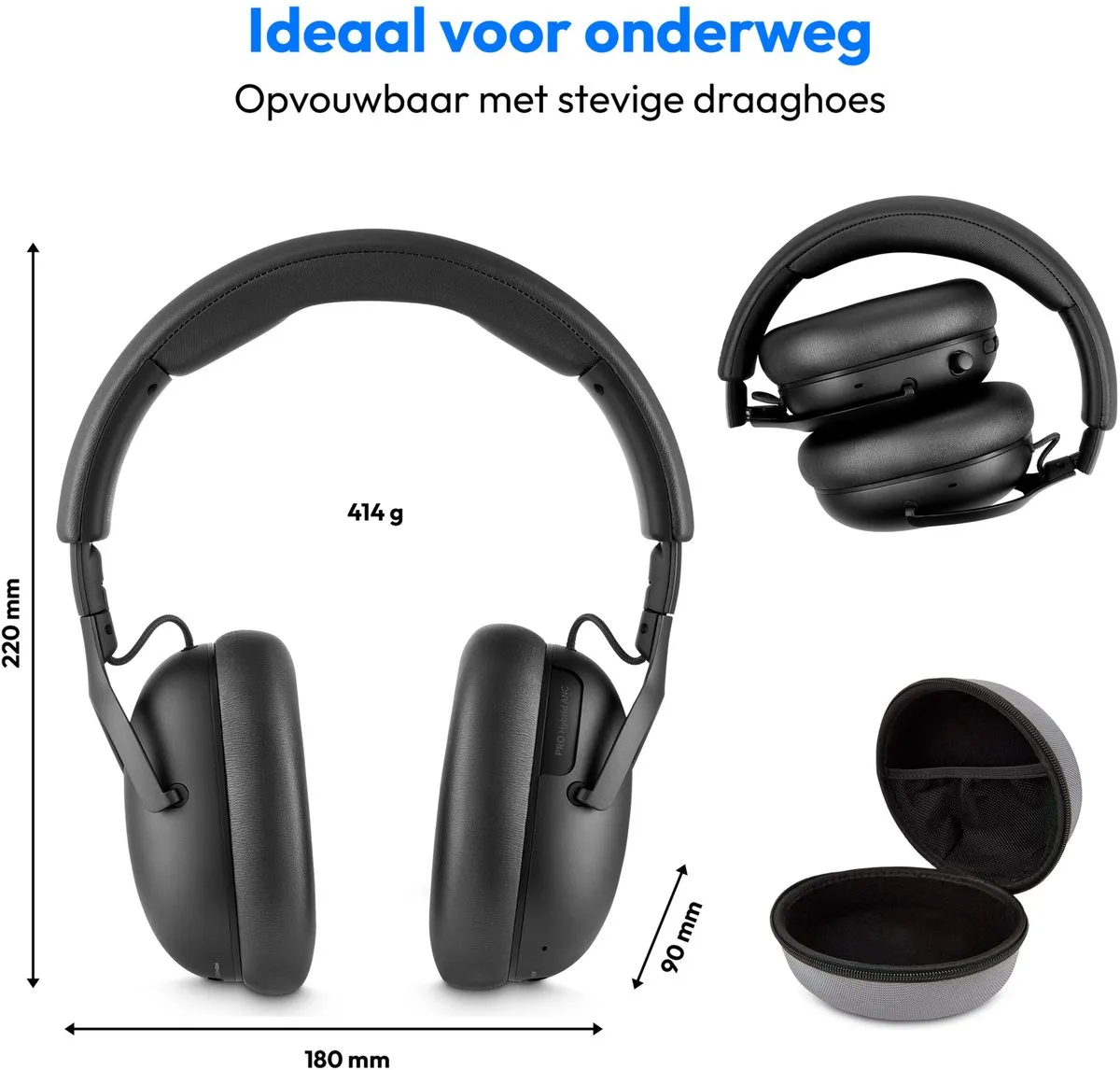 Medion HX-1 Pro Over-Ear Koptelefoon - ANC - IPX4 - Antraciet