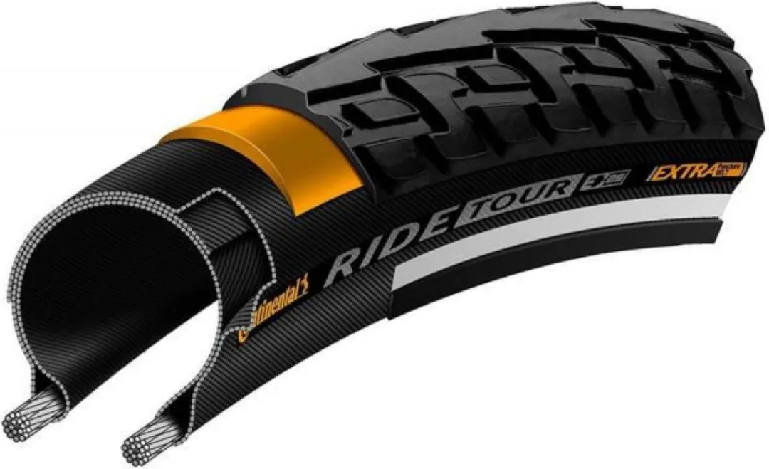 Continental Ride Tour Reflex 28x1.60/42-622 Buitenband - Zwart met reflectie