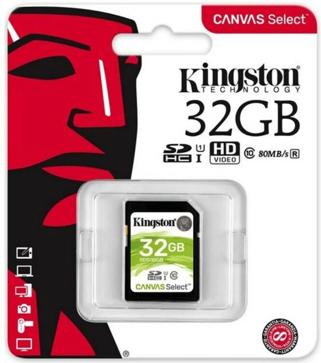 Kingston Canvas Select Plus SDXC 64GB - Video Class V10 - afbeelding 2 van 6