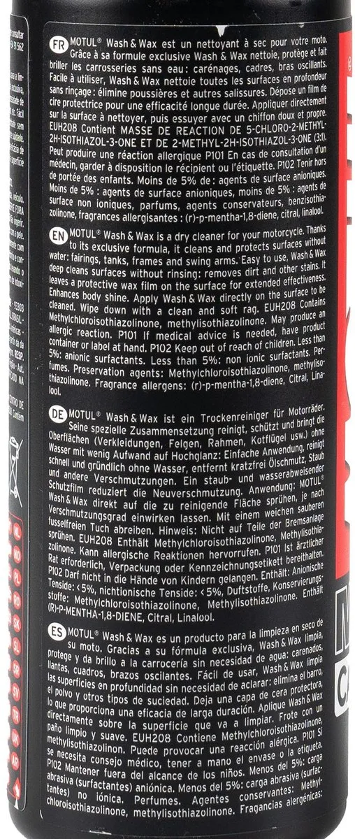 Motul E1 Wash & Wax Schoonmaakspray - Aprilia Atlantic 400
