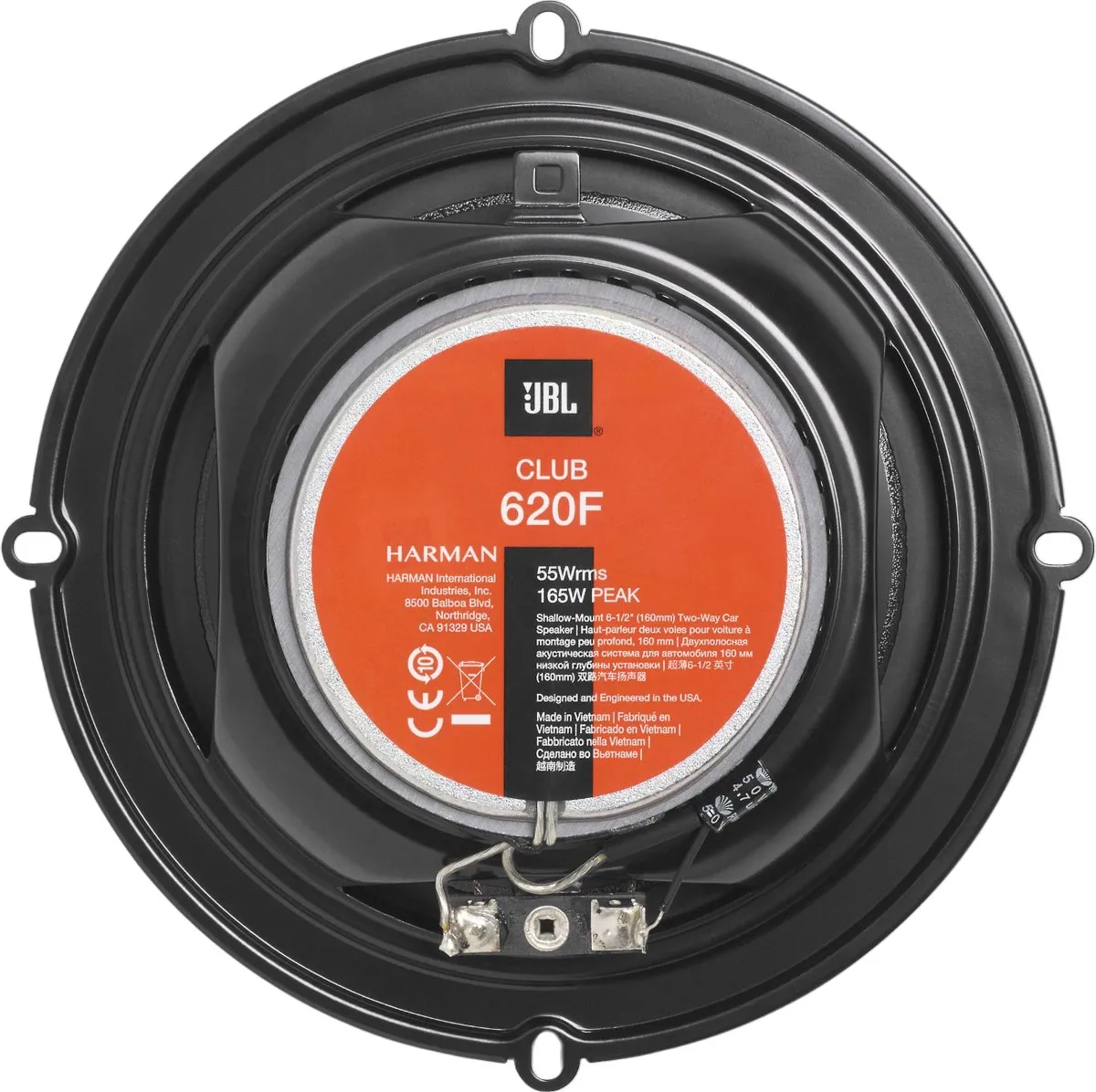 JBL Club 620F Autospeaker 165W - 2-Weg Coaxiaal - Set van 2