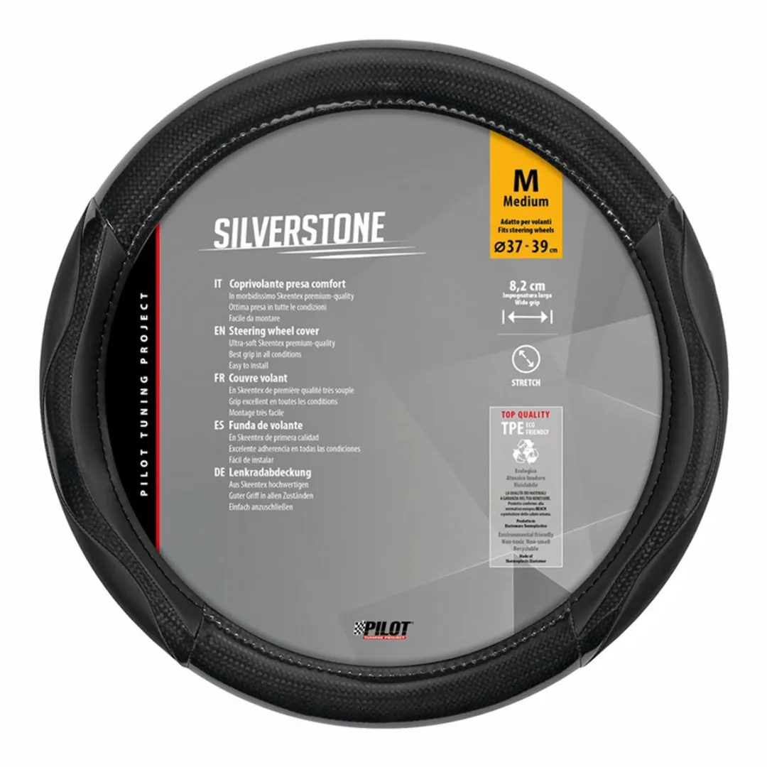 Lampa Silverstone Skeentex Stuurhoes M - Ø37-39cm - Zwart