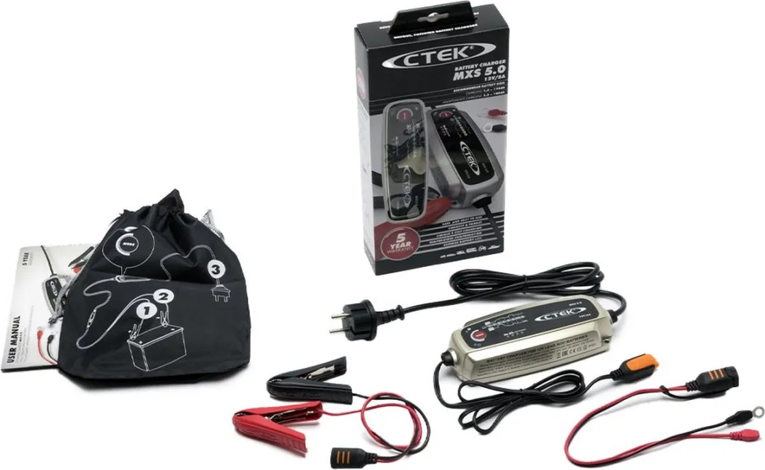 Ctek MXS 5.0 T acculader met temperatuurcompensatie