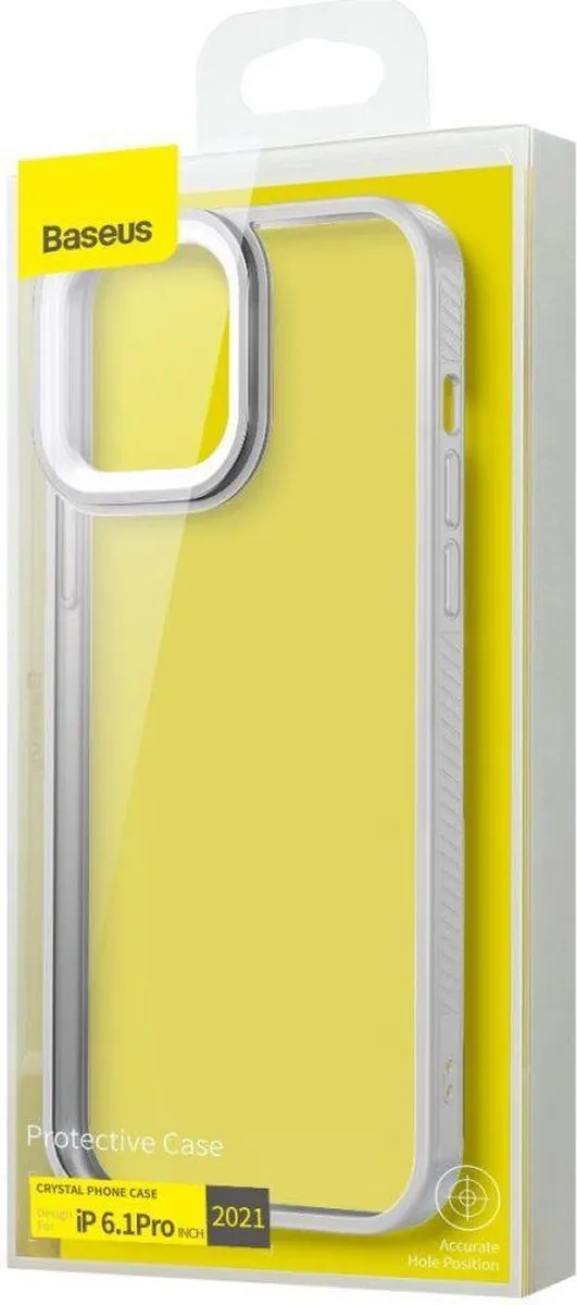 Baseus TPU Hoesje iPhone 13 Pro - Grijs Transparant - afbeelding 6 van 6