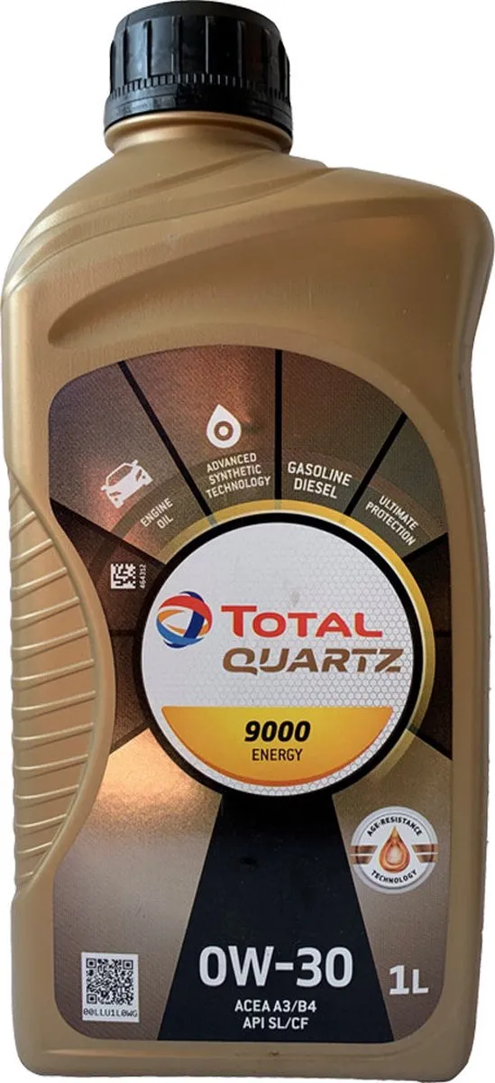 Total Quartz 9000 Energy 0W-30 Motorolie 1L