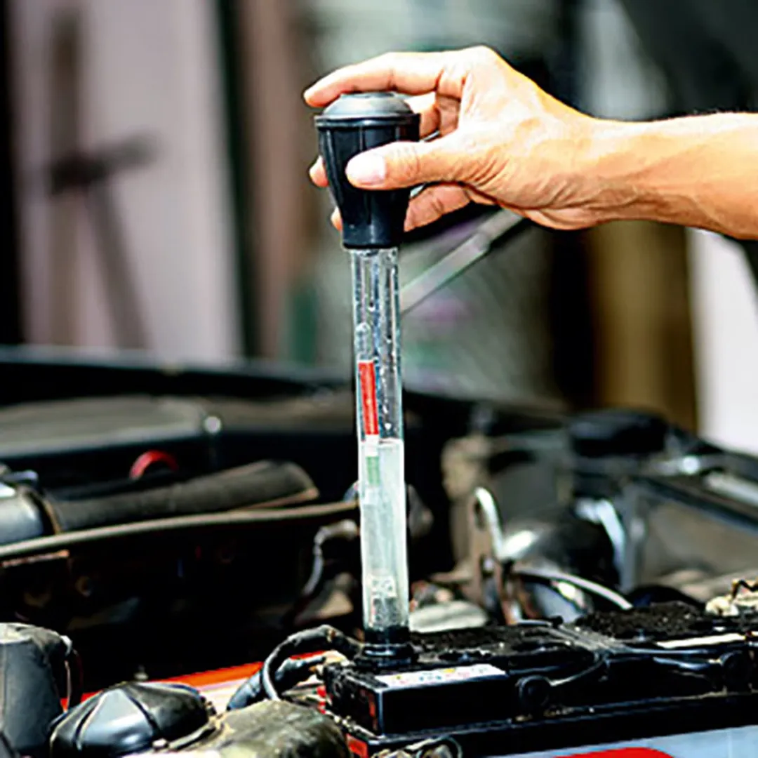 Carpoint Accuzuurweger Staafmodel 15cm - Zwart/transparant