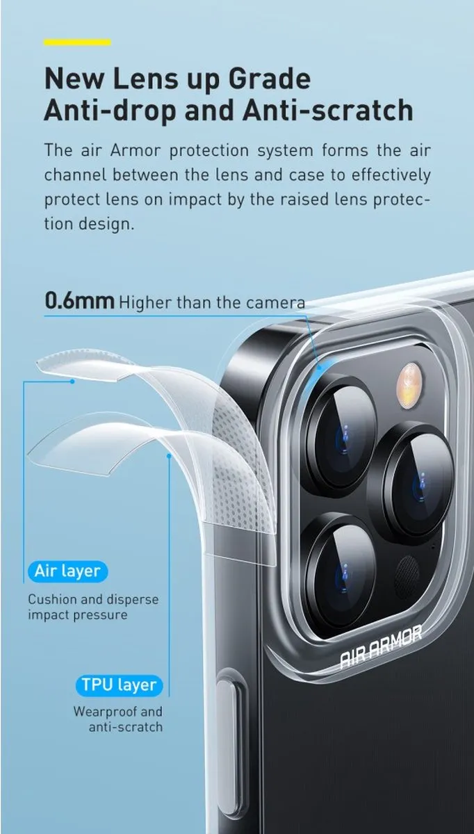 Baseus Simple Soft TPU Hoesje iPhone 13 - Transparant