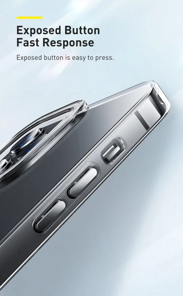 Baseus Simple Soft TPU Hoesje iPhone 13 - Transparant