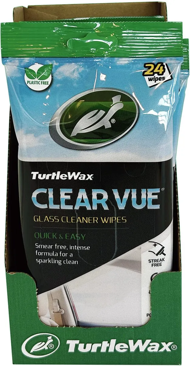 Turtle Wax Clear Vue Glasreinigingsdoekjes 24 Stuks - afbeelding 6 van 6