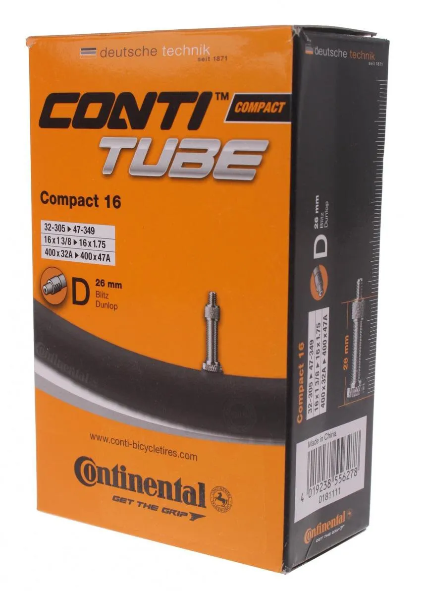 Continental Binnenband Compact 305/47-349 - 16 Inch - Zwart - afbeelding 3 van 6