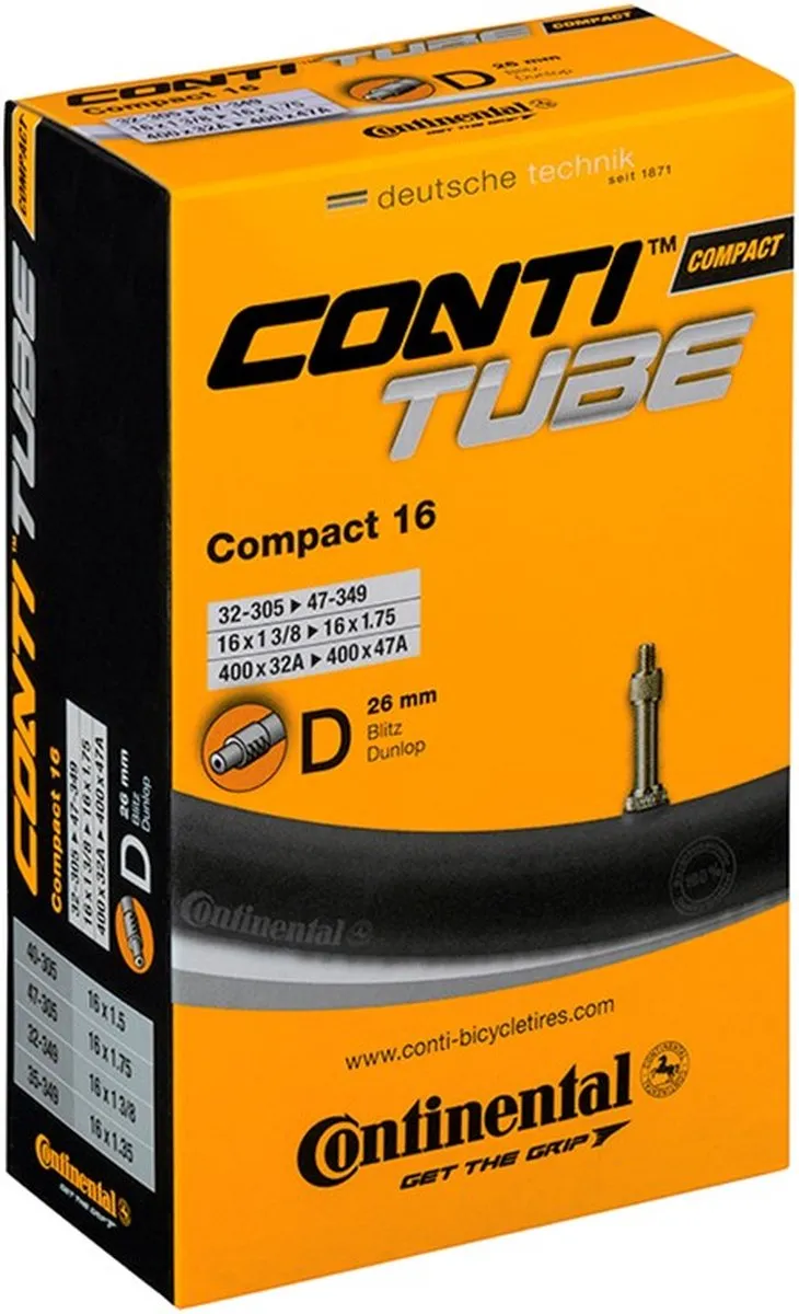 Continental Binnenband Compact 305/47-349 - 16 Inch - Zwart - afbeelding 4 van 6