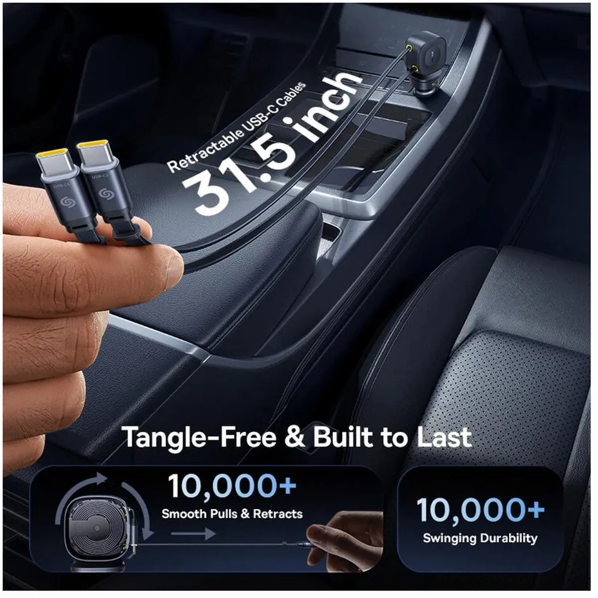 Baseus PrimeTrip C03 Autohouder Telefoon - 360° Zuignap - Zwart